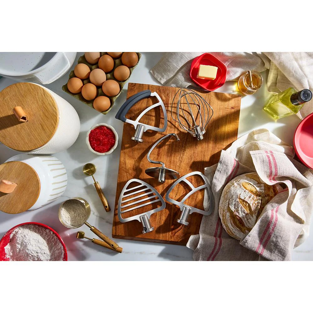 Durable stainless pastry beater for select tilt-head stand mixers KSMTHPBSS
