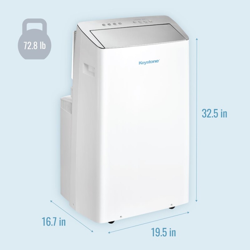 12,000 BTU ASHRAE/10,000 BTU DOE Portable Inverter Air Conditioner with Remote Control KSTAP10PINV, product image 2 of 14