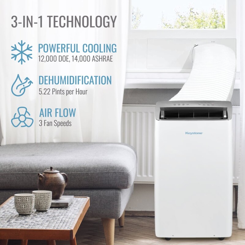 14,000 BTU Portable A/C, Cool Only, Inverter, R32 KSTAP12PINV, product image 3 of 14