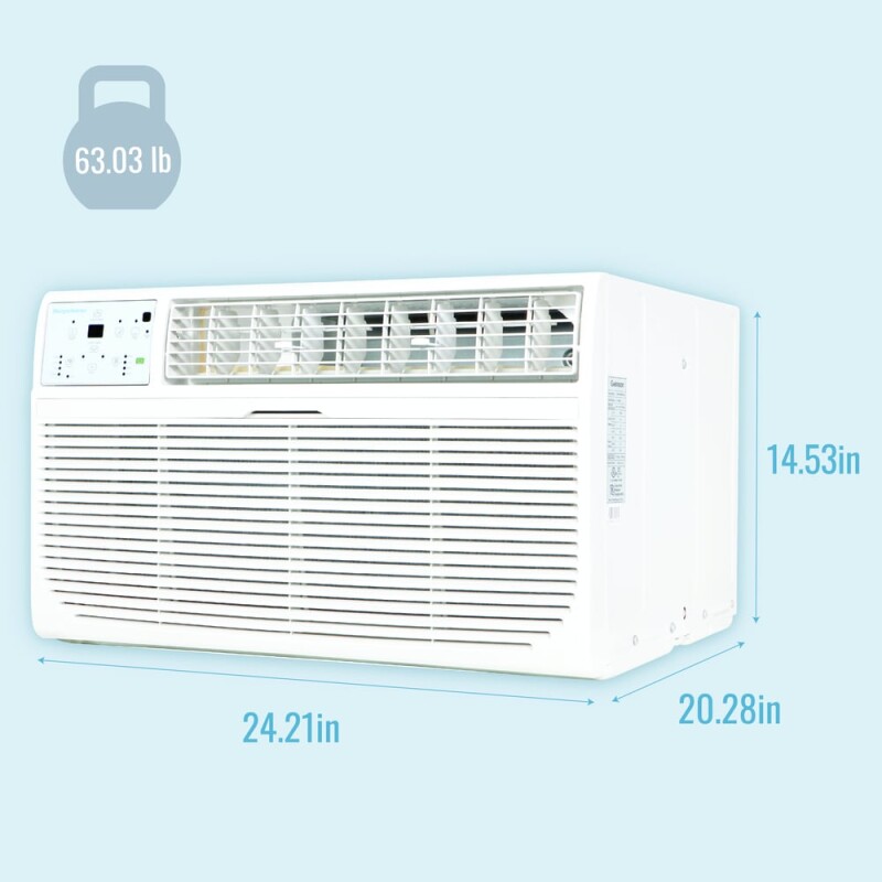8,000 BTU Through the Wall Air Conditioner, R32 KSTAT081E, product image 3 of 15