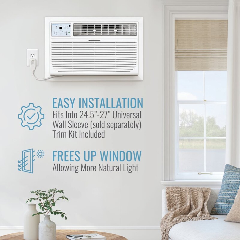 8,000 BTU Through the Wall Heat/Cool, R32 KSTAT081HD, product image 5 of 15