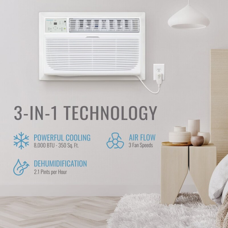 10000 BTU Through the Wall Air Conditioner, R32 KSTAT101E, product image 4 of 15