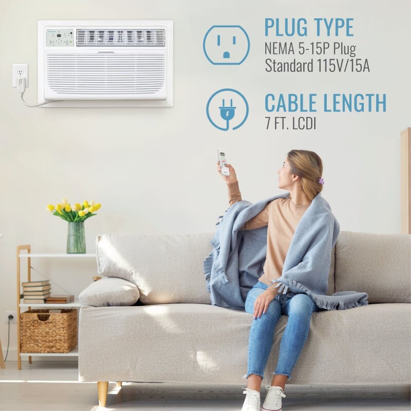 10000 BTU Through the Wall Air Conditioner, R32 KSTAT101E, product image 8 of 15