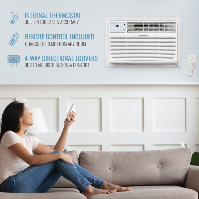 10000 BTU Through the Wall Air Conditioner, R32 KSTAT101E, product image 9 of 15