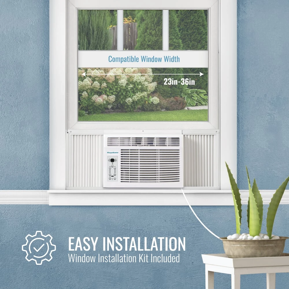 6,000 BTU 115V 250 Sq. Ft. Window Air Conditioner KSTAW06DE, product image 2 of 17