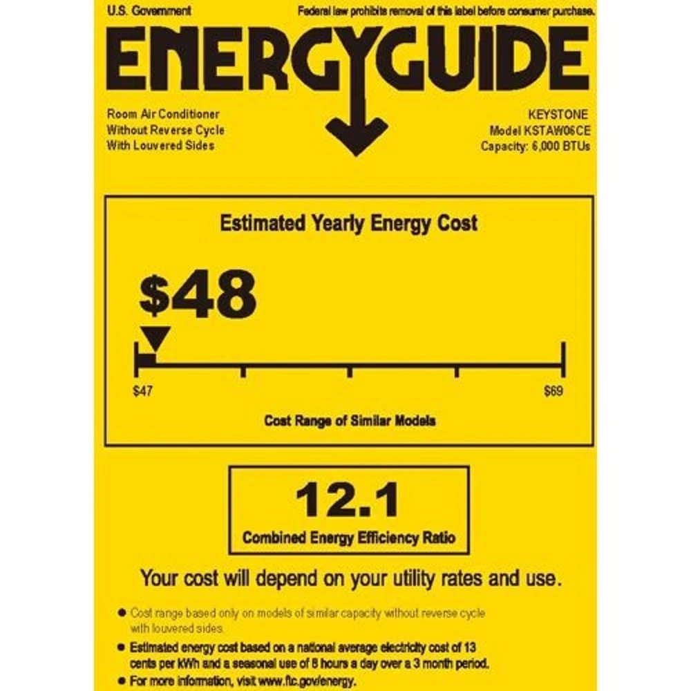 6,000 BTU 115V 250 Sq. Ft. Window Air Conditioner KSTAW06DE, product image 13 of 17