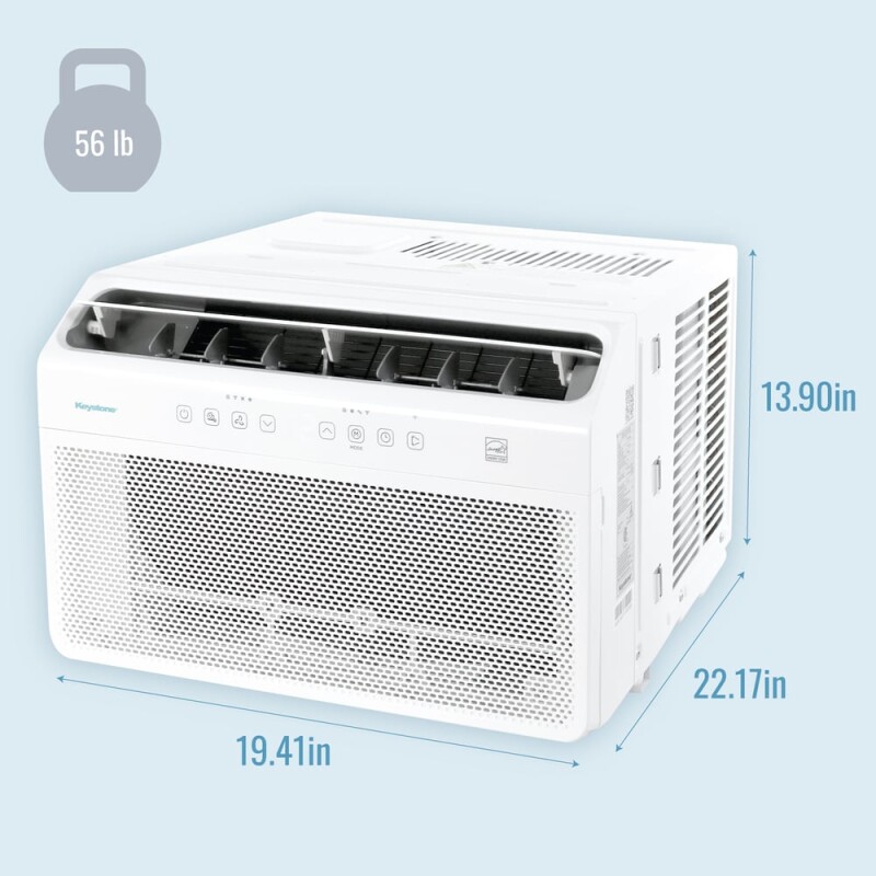 8,000 BTU Window Mounted Inverter Air Conditioner with Supplemental Heat and Remote Control KSTAW08INVHC, product image 2 of 15