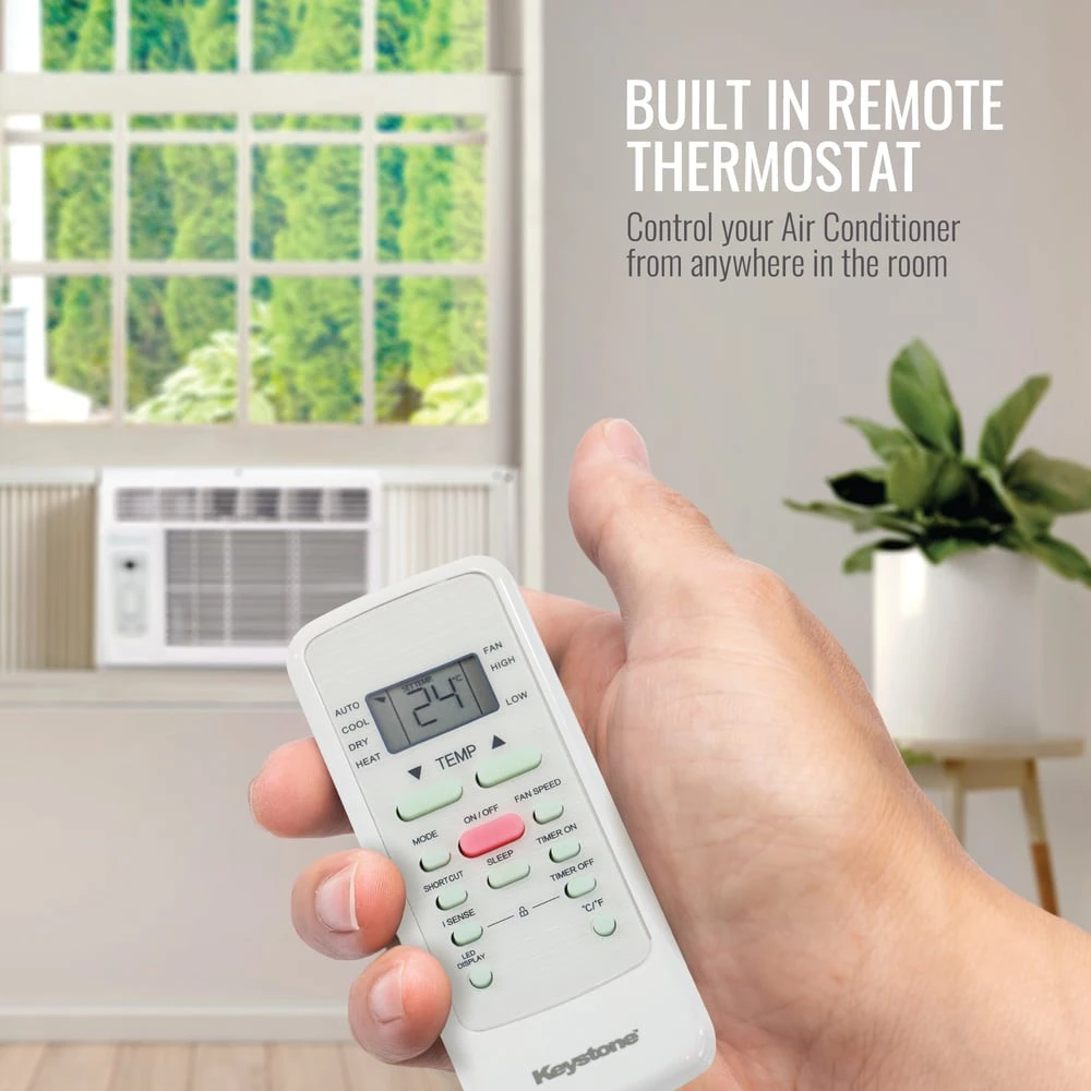 10,000 BTU Window-Mounted Air Conditioner with Follow Me LCD Remote Control KSTAW10BE, product image 5 of 16