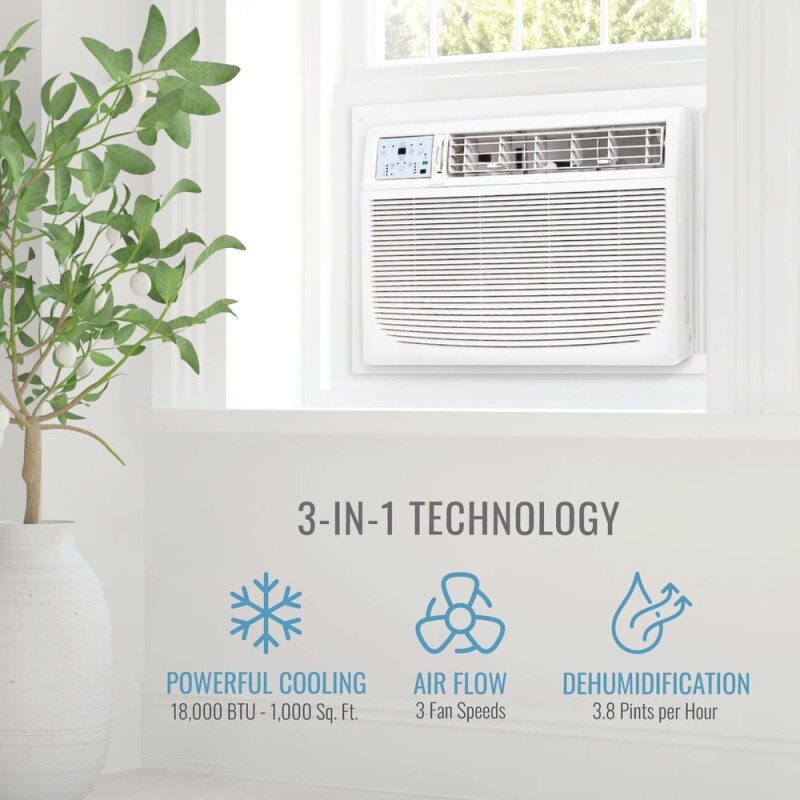 18,000 BTU Window/Wall Air Conditioner KSTAW18C, product image 3 of 15