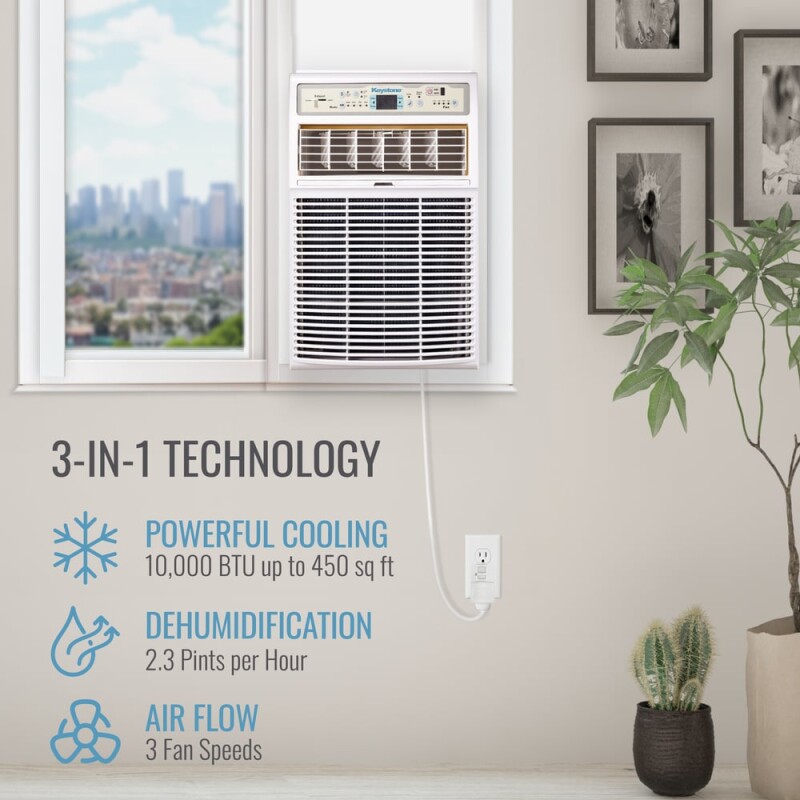10,000 BTU Slider/Casement Window AC KSTSW10B, product image 3 of 16