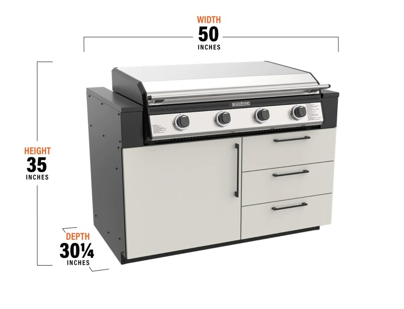 Blackstone 50" Outdoor Kitchen Module with 36" Drop-in Griddle KT23001
