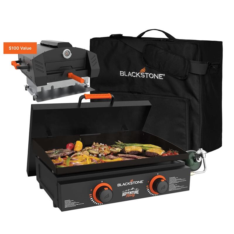 22" Griddle with Hard Cover & Carry Bag Bundle KT24024