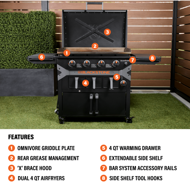 36" Griddle Airfryer Combo Bundle KT25015