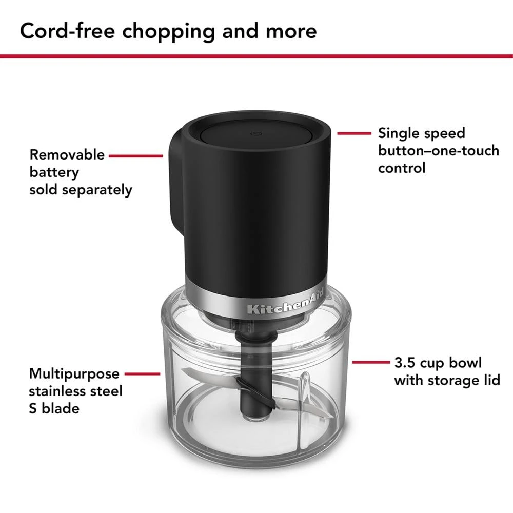 Go™ Cordless Top Down Chopper - battery sold separately KTCR350BM