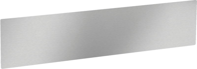 Stainless‑steel toe‑kick panel for high-end panelwork of MasterCool toe-kicks. KTK1820