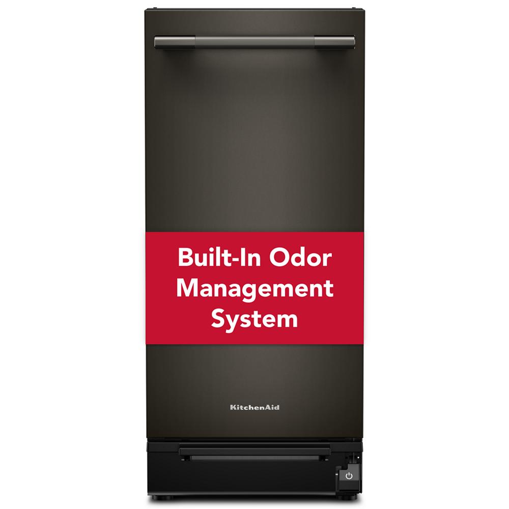 15 in. Built-In Trash Compactor with Built-In Odor Management System KTTP515TBE