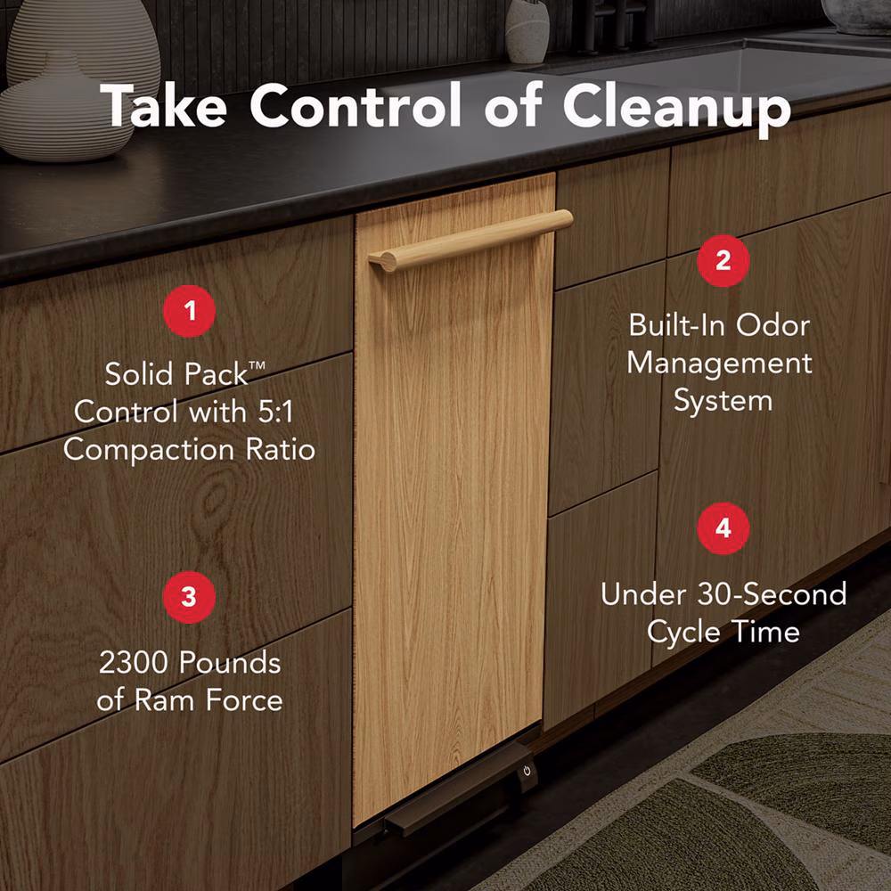 15 in. Built-In Trash Compactor with Built-In Odor Management System KTTP515TPA