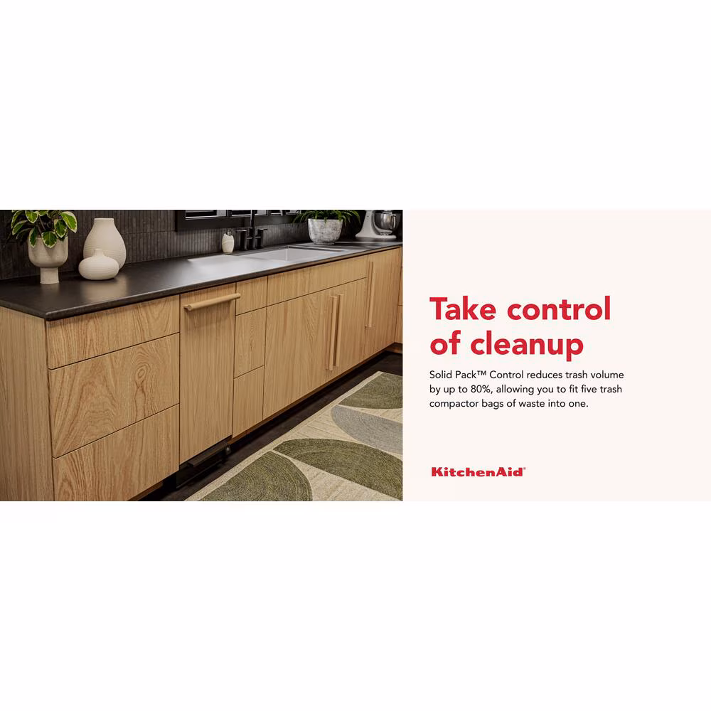 15 in. Built-In Trash Compactor with Built-In Odor Management System KTTP515TPA