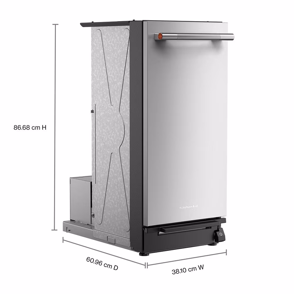 15 in. Built-In Trash Compactor with Built-In Odor Management System KTTP515TSS