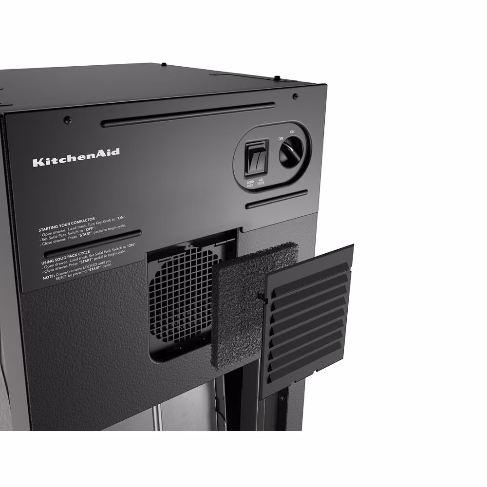 15 in. Built-In Trash Compactor with Built-In Odor Management System KTTP515TSS