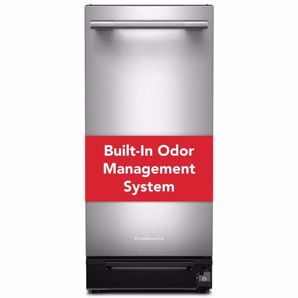 15 in. Built-In Trash Compactor with Built-In Odor Management System KTTP515TSS