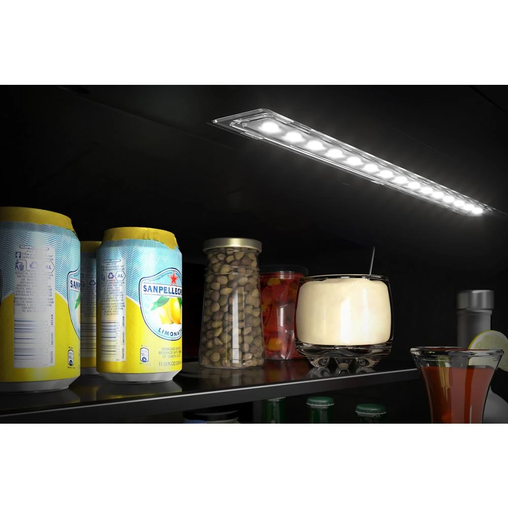 24" Beverage Center with Glass Door and Wood-Front Racks view 7
