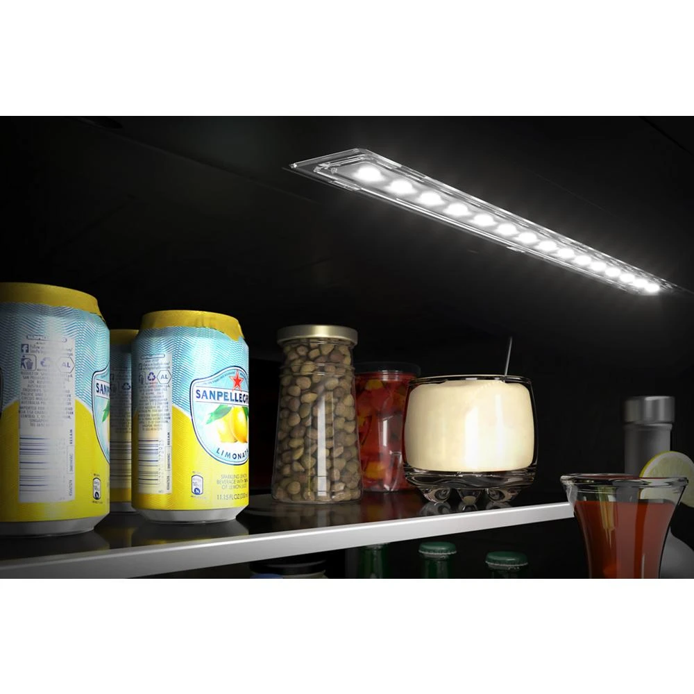 24" Beverage Center with Glass Door and Metal-Front Racks view 7