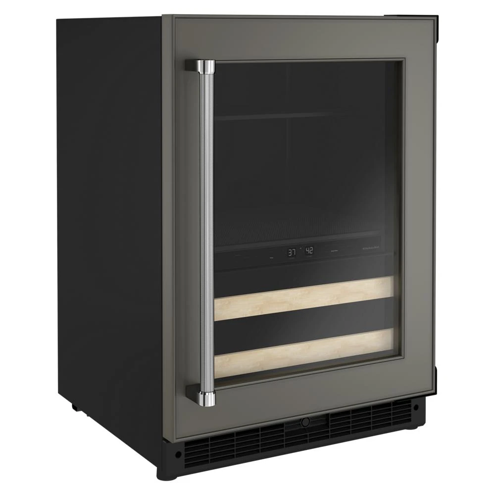 24" Panel-Ready Beverage Center with Wood-Front Racks KUBR214KPA