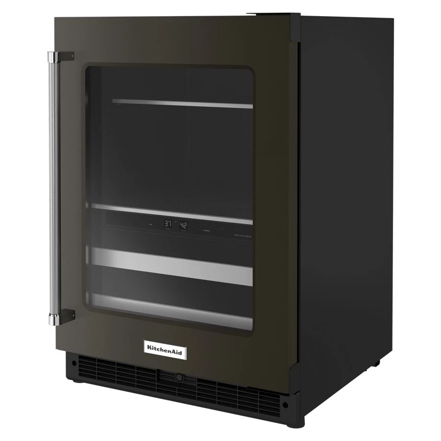 24" Beverage Center with Glass Door and Metal-Front Racks view 5
