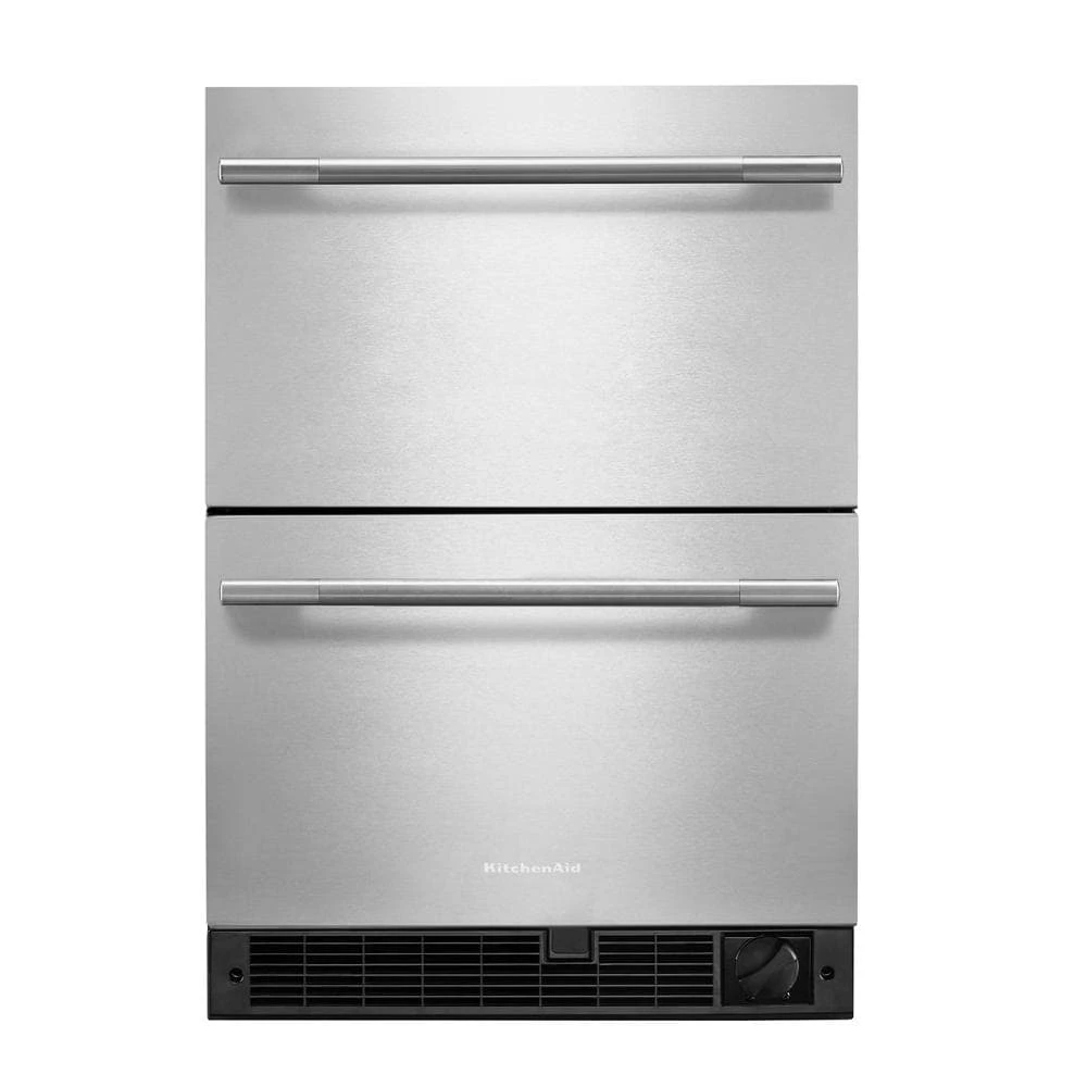 24" Stainless Steel Undercounter Double-Drawer Refrigerator/Freezer view 4