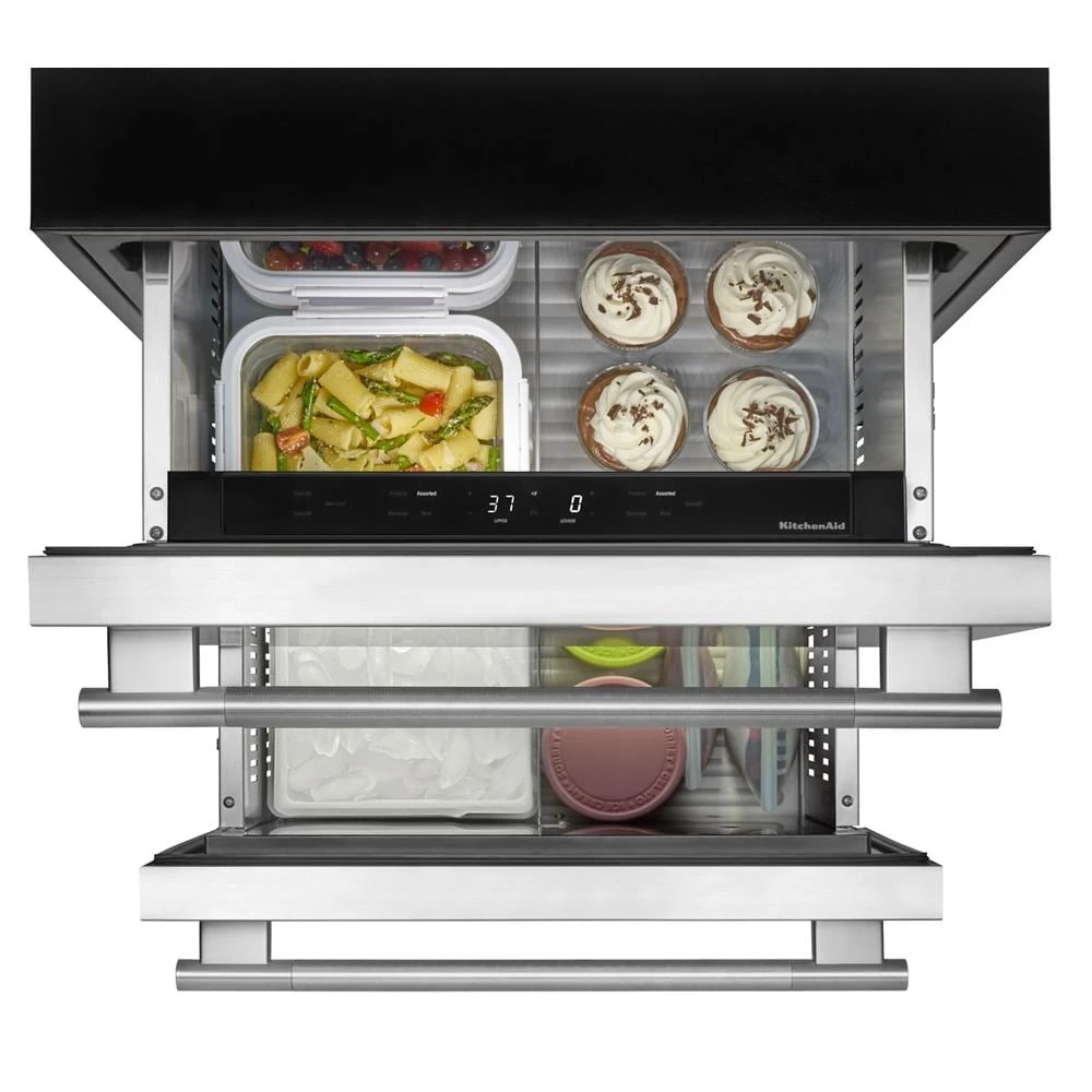 24" Stainless Steel Undercounter Double-Drawer Refrigerator/Freezer view 5