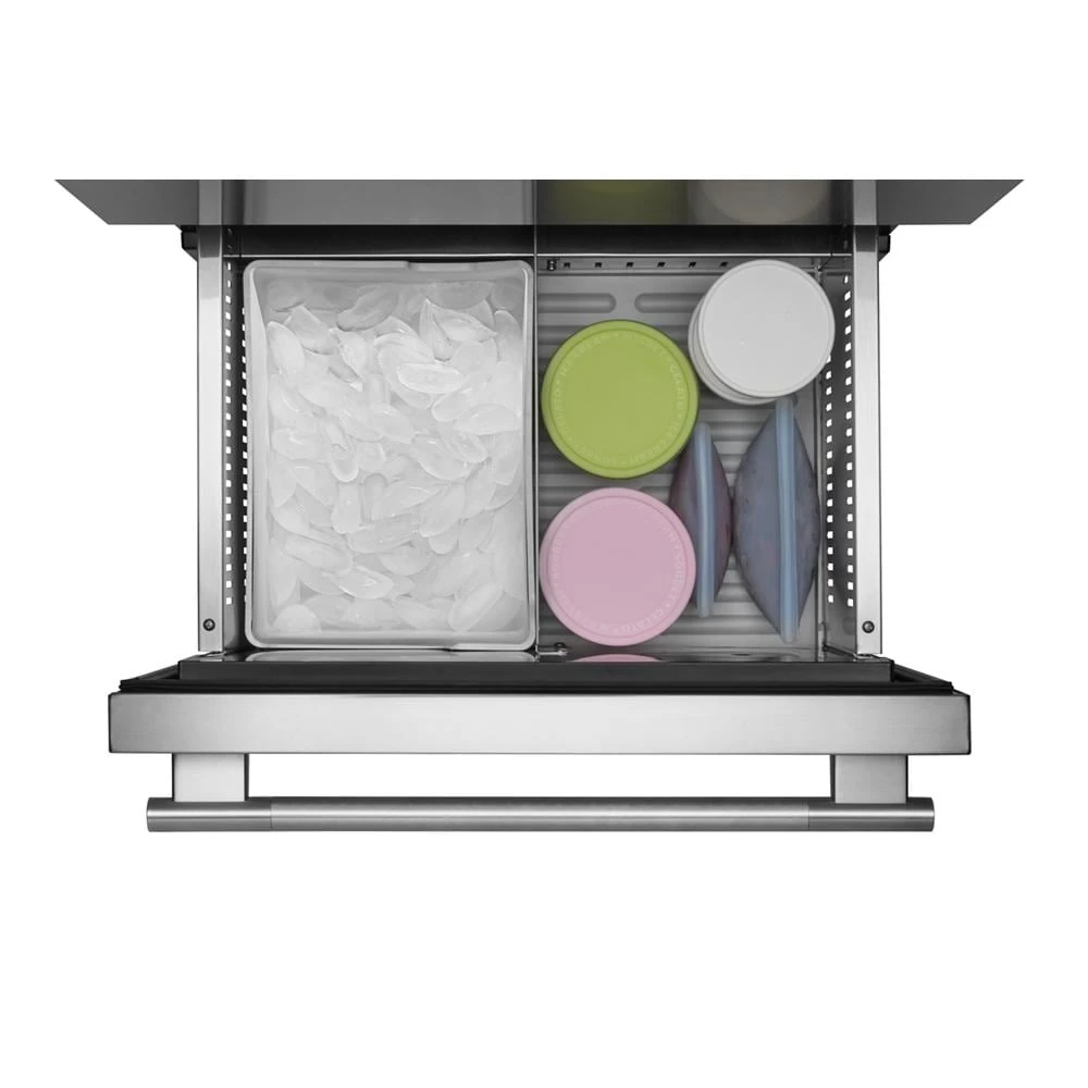 24" Stainless Steel Undercounter Double-Drawer Refrigerator/Freezer view 9