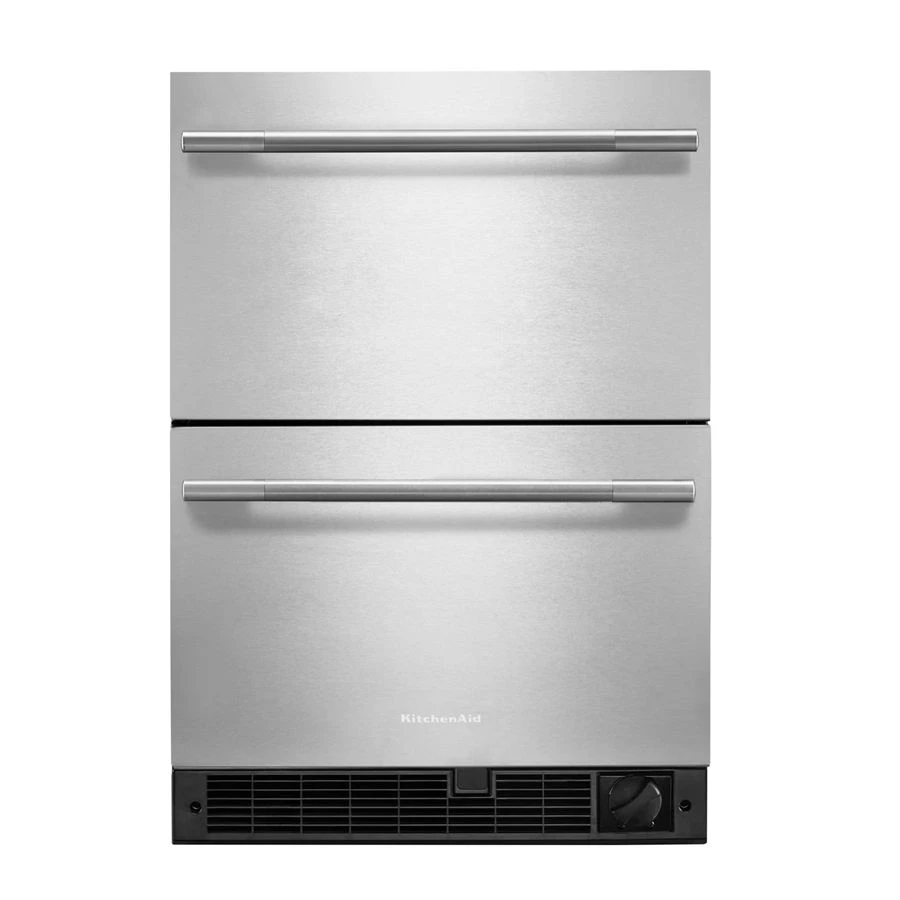24" Stainless Steel Undercounter Double-drawer Refrigerator/freezer KUCT524SSB