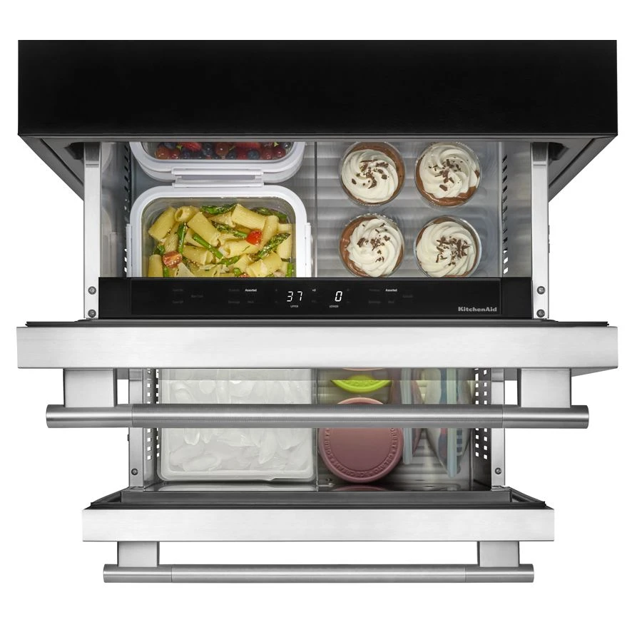 24" Stainless Steel Undercounter Double-drawer Refrigerator/freezer KUCT524SSB