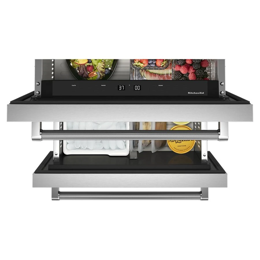 24" Stainless Steel Undercounter Double-Drawer Refrigerator/Freezer view 5