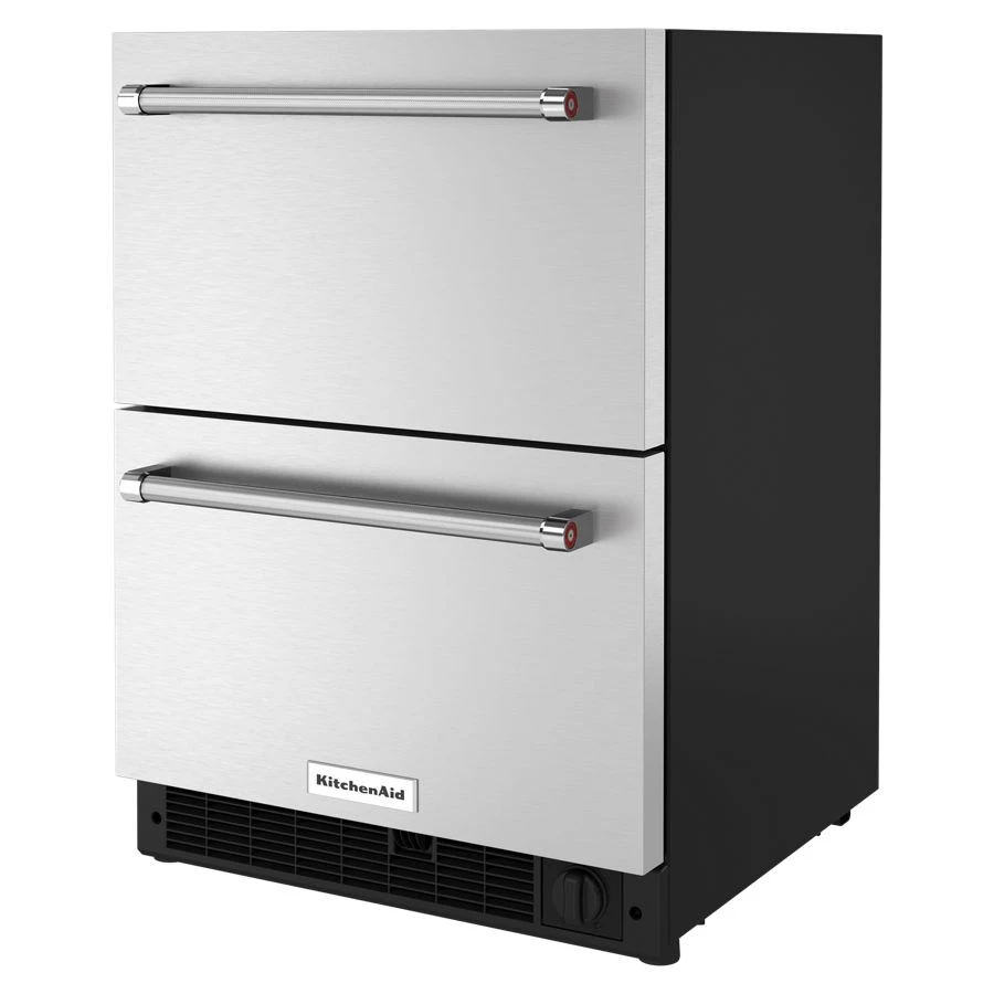 24" Stainless Steel Undercounter Double-Drawer Refrigerator/Freezer view 3
