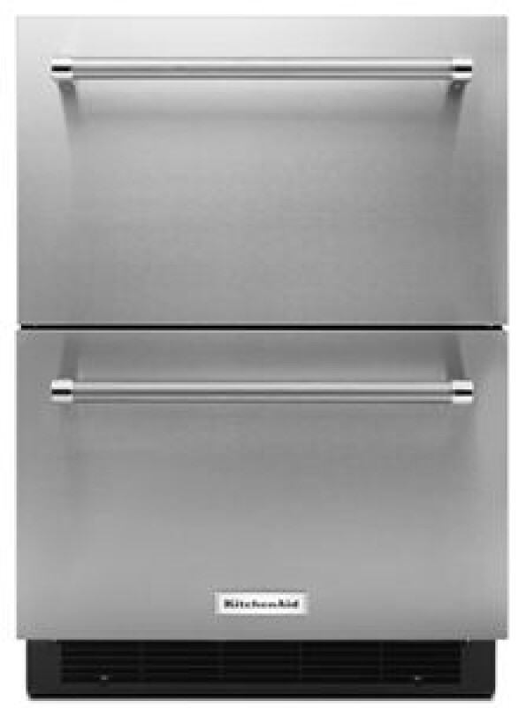 24" Stainless Steel Double Refrigerator Drawer KUDR204ESB