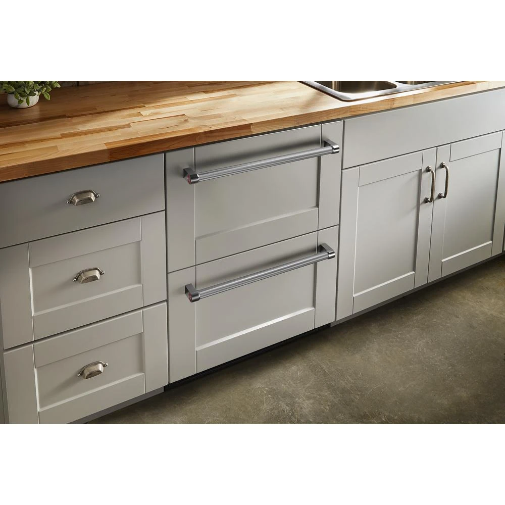 24" Panel-Ready Undercounter Double-Drawer Refrigerator KUDR204KPA