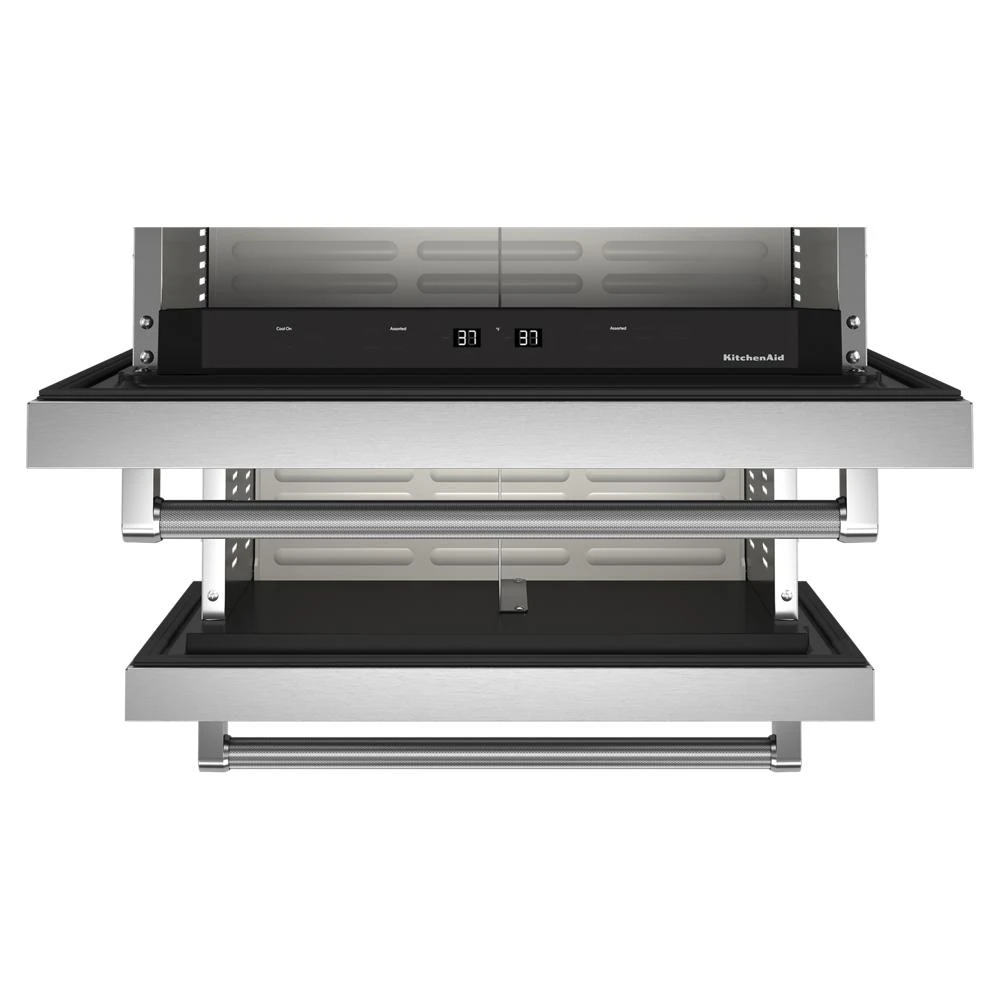 24" Stainless Steel Undercounter Double-Drawer Refrigerator KUDR204KSB