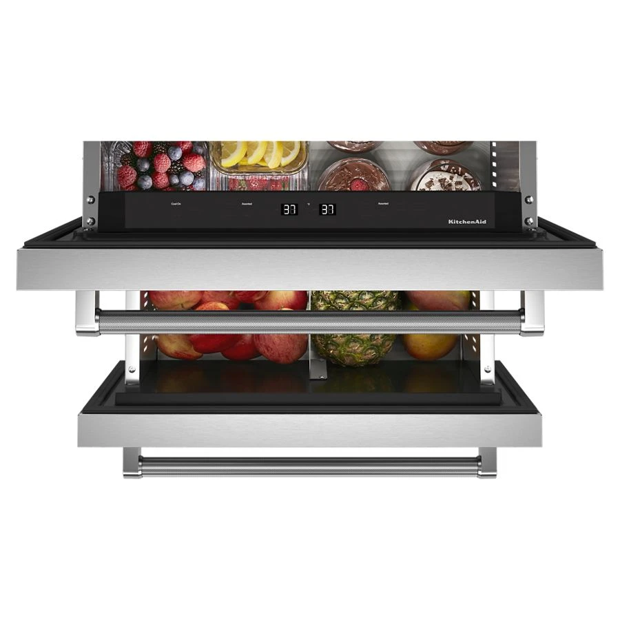 24" Stainless Steel Undercounter Double-Drawer Refrigerator view 6