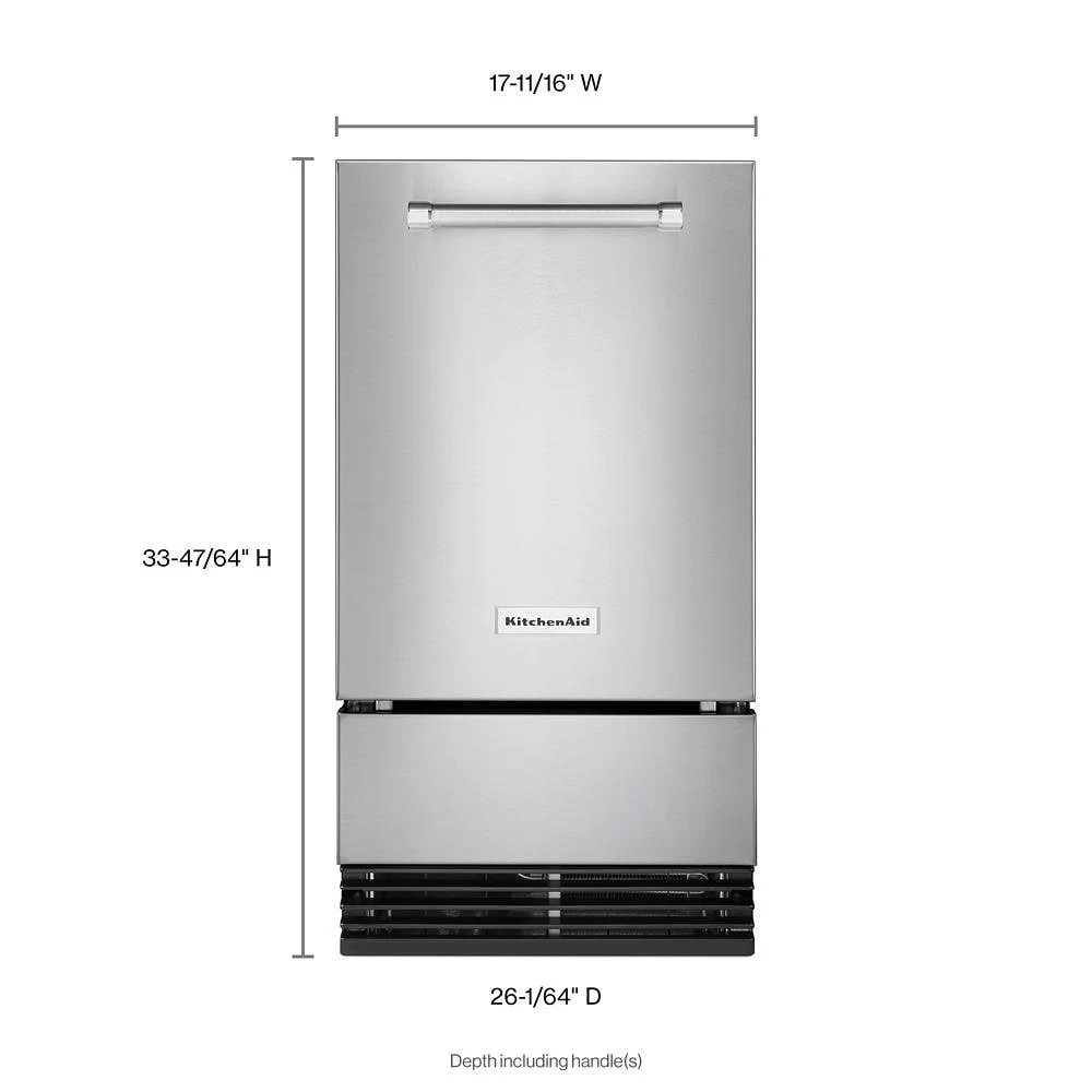 18'' Automatic Ice Maker with PrintShield Finish view 4