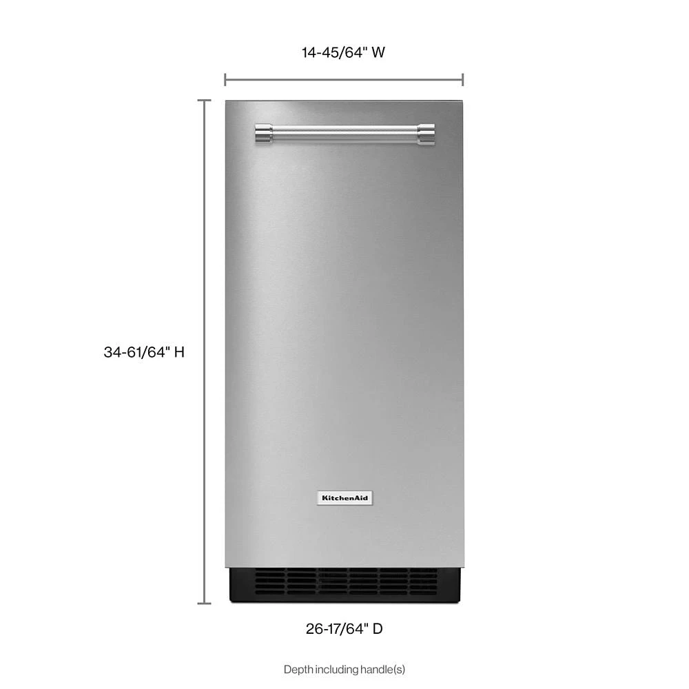 15'' Automatic Ice Maker with PrintShield™ Finish view 7