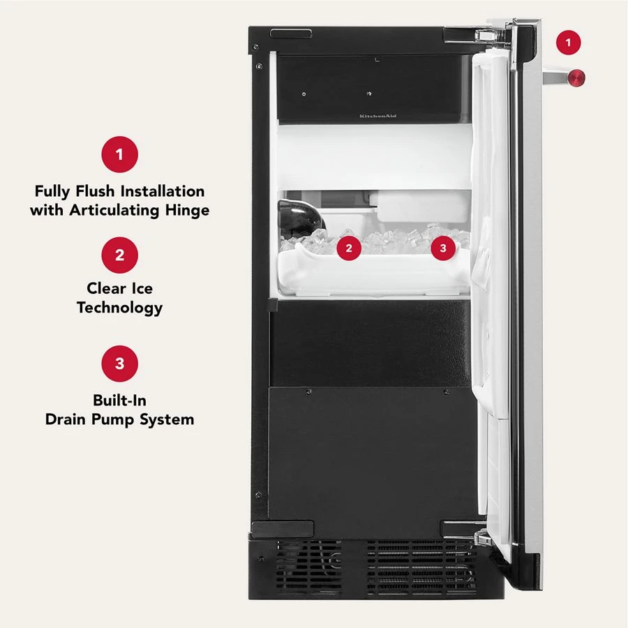15'' Panel-ready Automatic Ice Maker KUIX515SPA