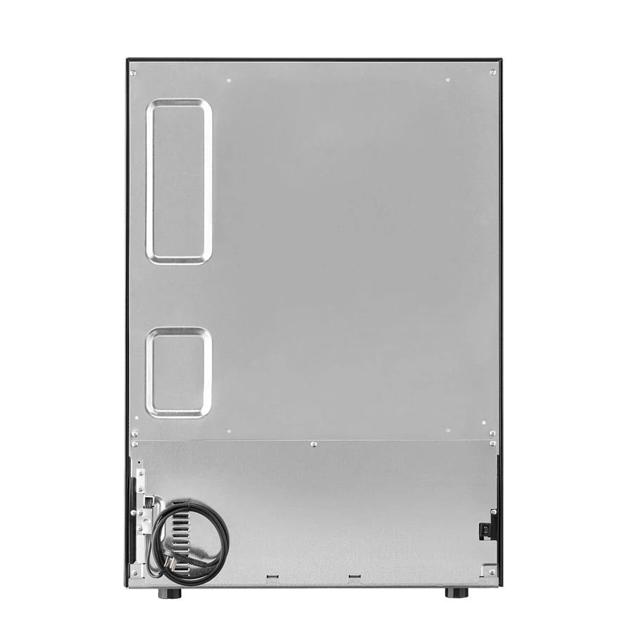 24" Undercounter Refrigerator With Glass Door And Shelves With Metallic Accents KURL524SPS