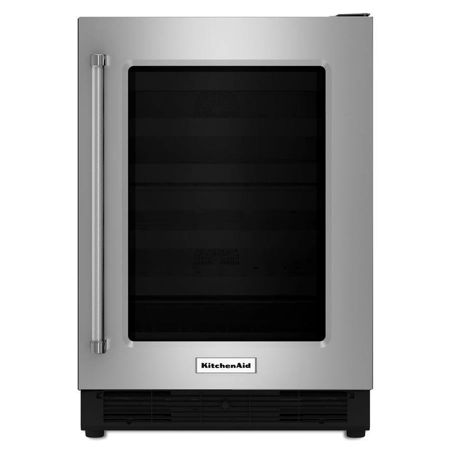 24" Undercounter Refrigerator with Glass Door KURR204ESB