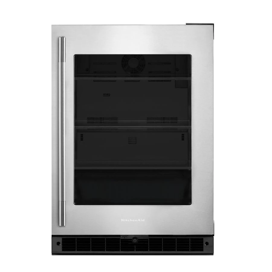 24" Undercounter Refrigerator With Glass Door KURR324SSB