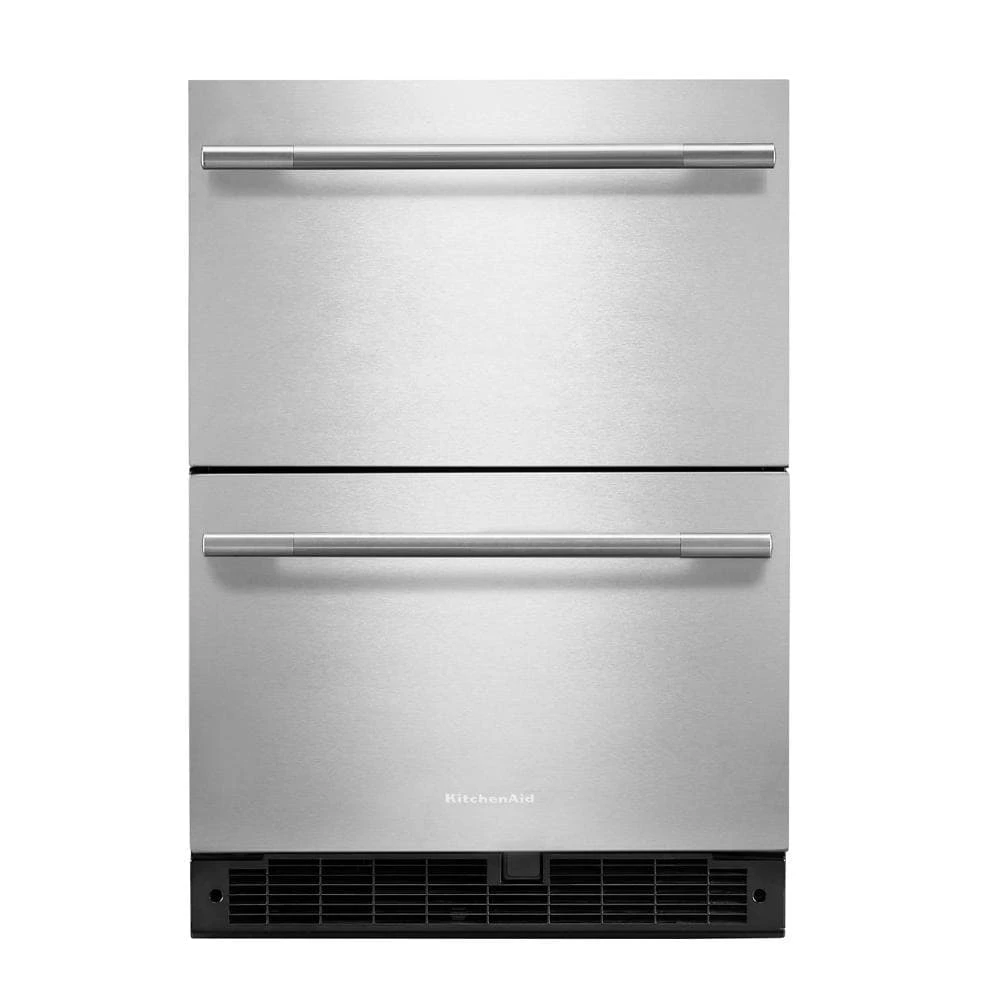 24" Stainless Steel Undercounter Double-Drawer Refrigerator view 6