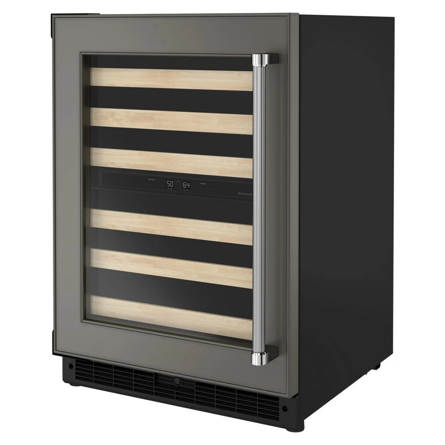 24" Panel-Ready Undercounter Wine Cellar with Wood-Front Racks view 2