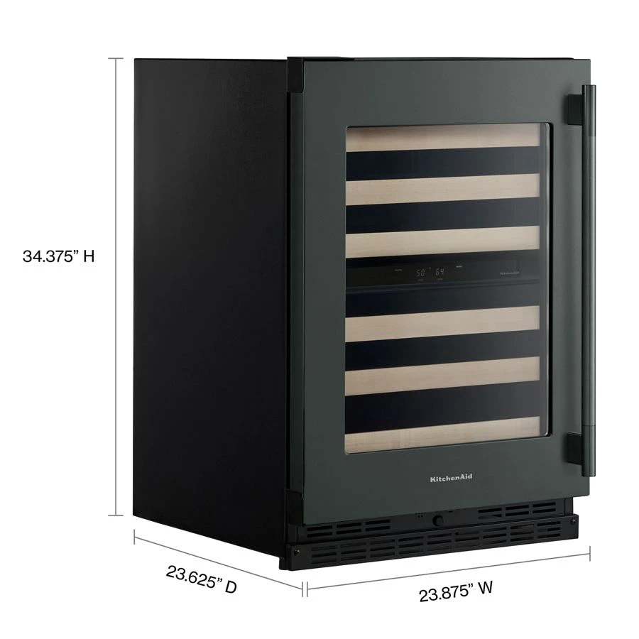 24" Undercounter Wine Cellar With Full-extension Wood-front Racks KUWL524SJP