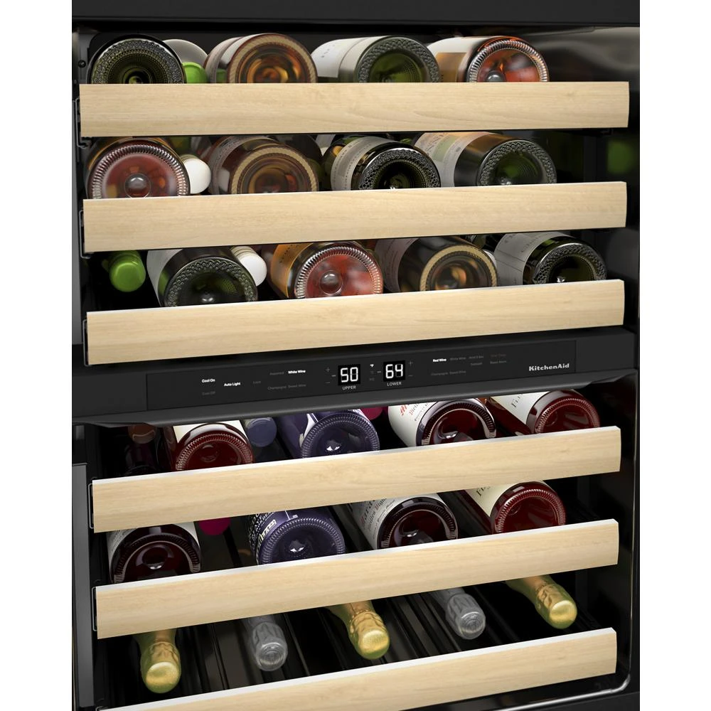 24" Panel-Ready Undercounter Wine Cellar with Wood-Front Racks KUWR214KPA